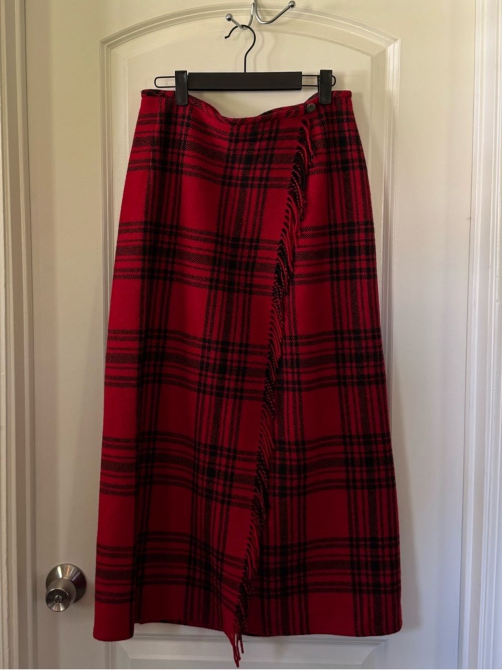 Vintage Eddie Bauer Plaid Wrap Skirt - Size 12